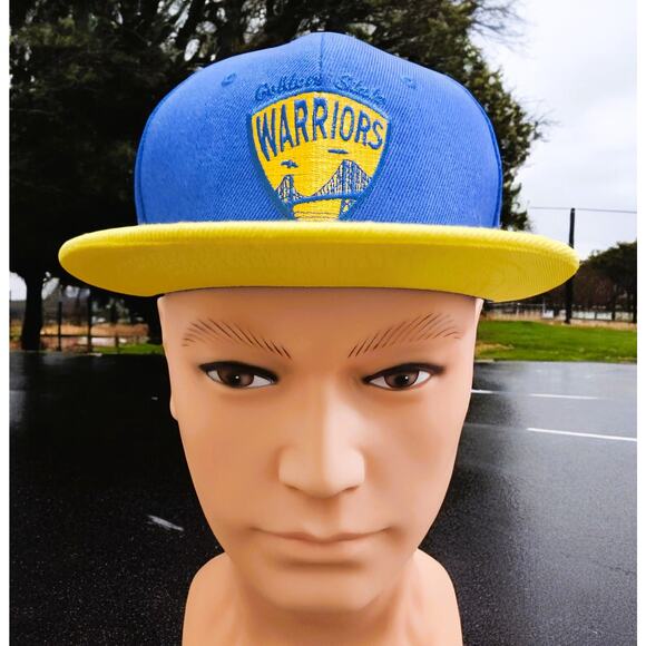 Cap Men Blue & Gold Golden State Warriors Hat - Picture 2 of 5